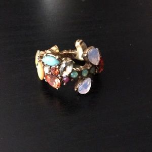 J. Crew crystal foliage ring